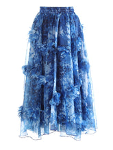 Floral Appliqué Pull-On Skirt